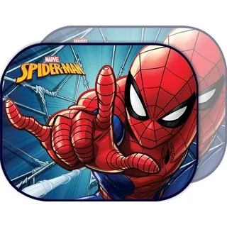 Marvel Spiderman TataWay - Marvel Spiderman Auto-Sonnenschutz | UV-Schutz | Saugnapf-Befestigung | Marvel-Grafiken | 44x35 cm, Multi, Unica, Kunststoff