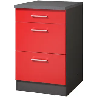 kochstation Unterschrank KS-Paris 50 x 60 x 85 cm Grau