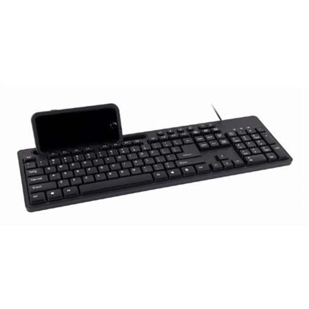 Bild von KB-UM-108 Tastatur USB QWERTY US Schwarz