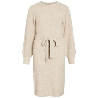 Vila Lampe Langarm-midikleid - Super Light Natural Melan - XS