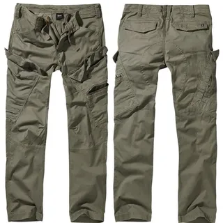 Brandit Textil Adven Slim Fit Cargohose Oliv L