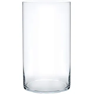 Royal Imports Glasvase, dekorativer Tafelaufsatz für Zuhause oder Hochzeit, zylinderförmig, 30,5 cm hoch, 15,2 cm Öffnung, transparent
