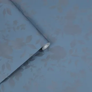 Laura Ashley Vliestapete Westbourne Midnight Blue Blau FSC®