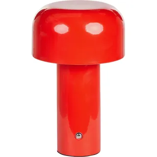 BELIANI Tischlampe Rot Metall Kabellos Wiederaufladbar Akku Touch Funktion LED Dimmfunktion USB Kabel Indoor Outdoor Tischleuchte Schreibtischlampe - Rot