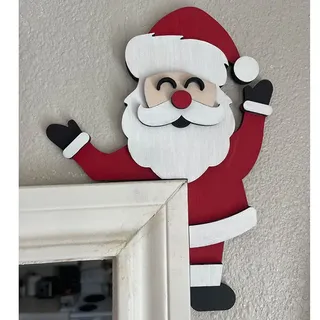 Weihnachten Türaufsatz Urlaub Home Decor Top Türrahmen Eckschild Dekorationen Fenster Wände DIY Handwerk für Weihnachten Party Ornament