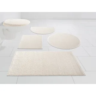 Badematte OTTO HOME "Dalia, Badvorleger, Badezimmer Teppich" Gr. 6, beige (natur), H:4mm, Baumwolle, Badematten, Badematte, Baumwolle, Badteppich, Badematten auch als 2-teiliges Set erhältlich