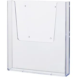 Helit H2350202 - Wandprospekthalter „the help wall“ 1/3 DIN A4, glasklar (Packung mit 5)