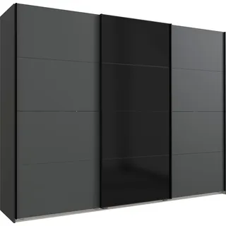 WIMEX Barcelona Schwebetürenschrank 270 x 208 x 65 cm schwarz