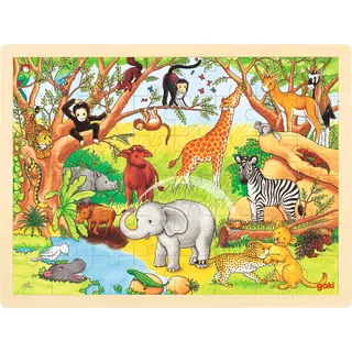 Goki 57892 - Einlegepuzzle - Afrika