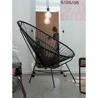 Stuhl Acapulco Chair Acapulco Design schwarz, 92x70x95 cm