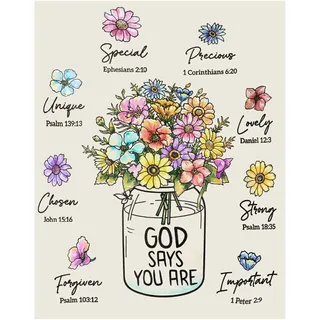 Leseogye Christliche Bibel-Thema Wandkunst-Poster, Elegante Wand Bilder Deko & Deko Schlafzimmer, Perfekte Wanddekoration Geschenke für Freunde zu Besonderen Anlässen, 30 × 20 Cm