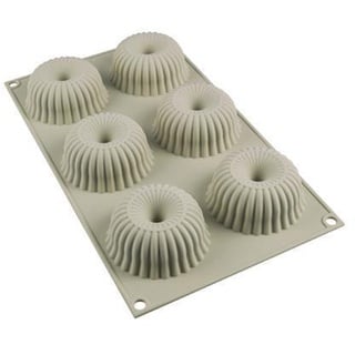 Muffinform Mini Kranzkuchen mit Rillen 3D Mini Ragio Silikon Backform