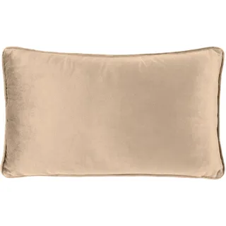 Novel Zierkissen , Taupe , Textil , Uni , Füllung: Polyester,Polyester , rechteckig , 30x50 cm , Heimtextilien, Wohntextilien, Kissen, Zierkissen