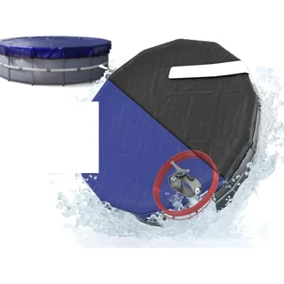Poolabdeckung Planenfux PP03-BL rund Ø 520 cm für Pool 420-460 cm