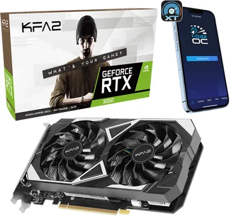 Bild von GeForce RTX 3050 EX (1-Click OC), 6GB GDDR6, HDMI, 3x DP (35NRLDMD9OEK)