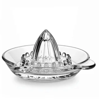 Glasmark KROSNO 1992 Zitronenpresse Glas Zitruspresse Limettenpresse Transparent Spülmaschinenfest