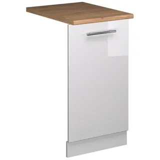 Vicco Unterschrank Geschirrspülblende Fame-Line 45 x 81,8 x 1,6 cm Weiß Hochglanz