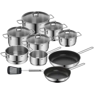 Silit Alicante Topf-Set 10-tlg. Fleischtopf 16 + Fleischtopf 20 + Fleischtopf 24 + Bratentopf 16 + Bratentopf 20 + Kasserolle 16 + Pfanne 24 + Pfanne 28 + Dampfgareinsatz