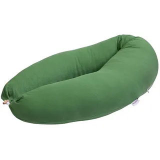 HOBEA-Germany Stillkissen, Modell: Musselin Matcha grün | OEKO-TEX® STANDARD 100 zertifiziert, IGR zertifiziert (ergonomisches Produkt) ideal zum Stillen und Schlafen für Schwangere