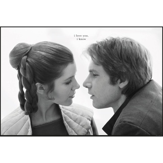 KOMAR Star Wars Classic Leia Han Love - Größe: 70 x 50 cm, Wandbild, Poster, Kunstdruck (ohne Rahmen)