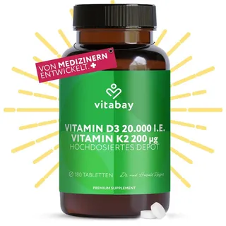 Vitabay Vitamin D3 K2 Tabletten 180 St.