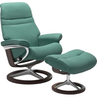 Stressless Fußhocker Sunrise 57 x 42 x 40 cm Grün/Türkis