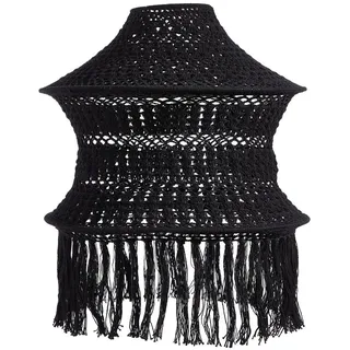 Leuchtenschirm , Schwarz , Textil , 50 cm , Lampen & Leuchten, Leuchtenzubehör, Lampenschirme