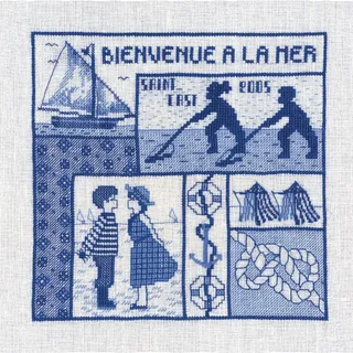 le bonheur des dames Kreuzstich Set, Weiss