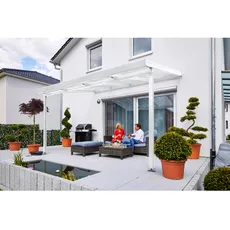 Bild von Terrassendach Premium 410 x 306 cm weiß/polycarbonat klar