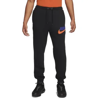 Nike Club Fleece-Jogginghose Herren Black/Black/Safety Orange XXL