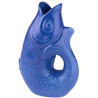 Gift Company - Monsieur Carafon - Vase/Blumenvase - Steingut - S - Azure/Blau - 17x10x24,3cm - 1,2 Liter