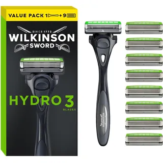 Wilkinson Hydro 3 Rasierer + 9 Ersatzklingen