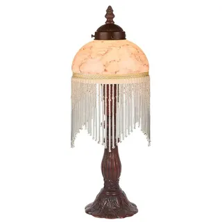 Casa Padrino Barockstil Tischleuchte / Hockerleuchte Mehrfarbig Ø 15 x H. 34 cm - Barock & Jugendstil Möbel