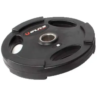 Olive Rubber 5kg Hantelscheibe - Black - 5 kg