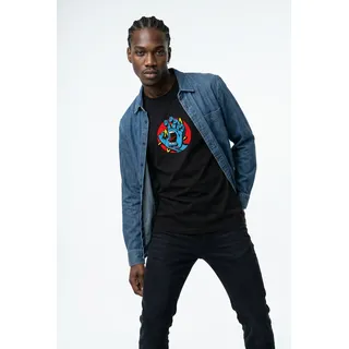 Santa Cruz T-Shirt "HAND DOT FRONT T-SHIRT", schwarz
