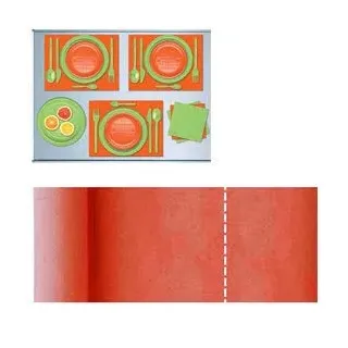 Dopla Tischläufer TNT 40x480cm orange pretagl. 30 cm.