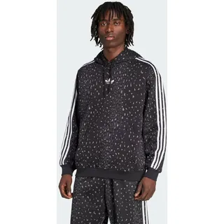 adidas Leo All Over Print Hoodie Schwarz L