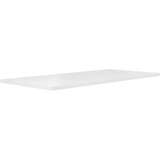 Bild von Tischsystem: Tischplatte aus Holzwerkstoff in Weiß Matt, 180 x 3,8 x 90 cm