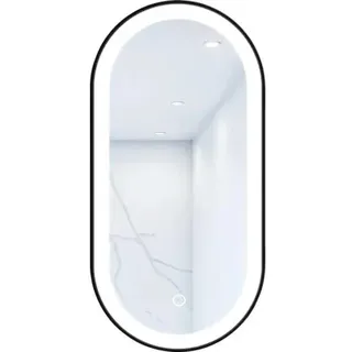 LED-Lichtspiegel Cordia OVAL LINE PREMIUM 100x50 cm schwarz