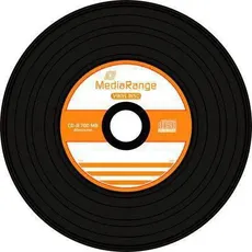 MediaRange CD-R 52x Black Vinyl cake (50) (50 x), Optischer Datenträger