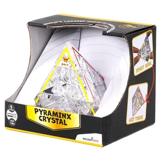 Recent Toys Pyraminx Crystal Gehirntrainer Puzzle Limited Edition Kristall