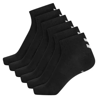 hummel hmlCHEVRON 6er Pack Mid Cut Socken Schwarz 36-40