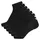 Mid Cut Socken Schwarz 36-40