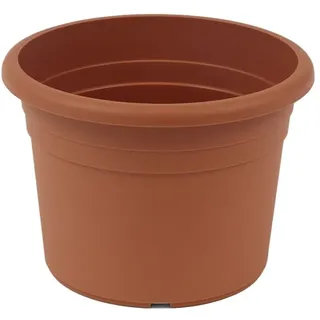 greemotion Pflanzkübel Fiona, UV-Beständiger Blumentopf aus Kunststoff, Pflanzgefäß mit Bodenlöchern, Volumen ca. 5 l, ca. Ø 25 x H 18 cm
