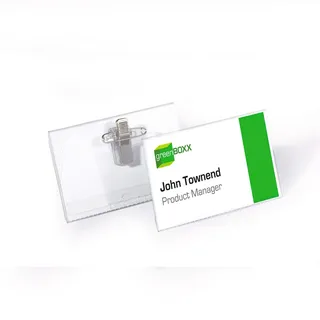 Durable Namensschilder mit Kombiklemme 9,0 x 5,4 cm, 5 St.