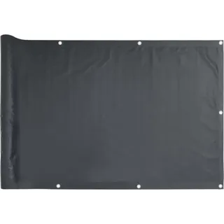vidaXL Balkon-Sichtschutz Anthrazit 600x90 cm PVC - Grau