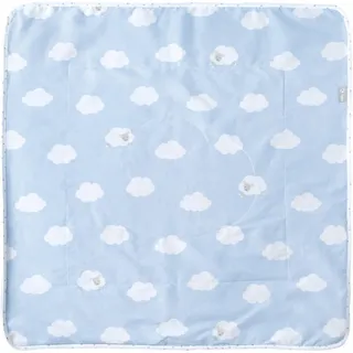 Roba Babydecke 80 x 80 cm Kleine Wolke blau , Blau , Textil , Quadratisch , 80x80 cm , Schlafen, Babybettausstattung, Babydecken & Babykissen, Babydecken