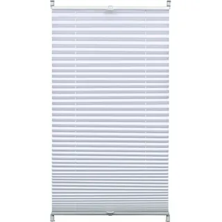 Gardinia EasyFix Plissee mit 2 Bedienschienen 90 cm x 130 cm Weiß