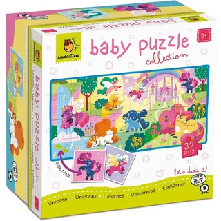 Ludattica Dudu Baby Collection Einhorn Puzzle 32 Stücke Mehrfarbig  Mehrfarbig One Size