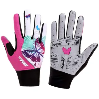 DuShow Radsport Handschuhe Damen Vollfinger Rosa Touchscreen Fahrradhandschuhe Damen Fahrradhandschuhe Gel Gepolsterte Fahrrad Lange Handschuhe Mountainbike Reiten Gym Sport Handschuhe Rosa M